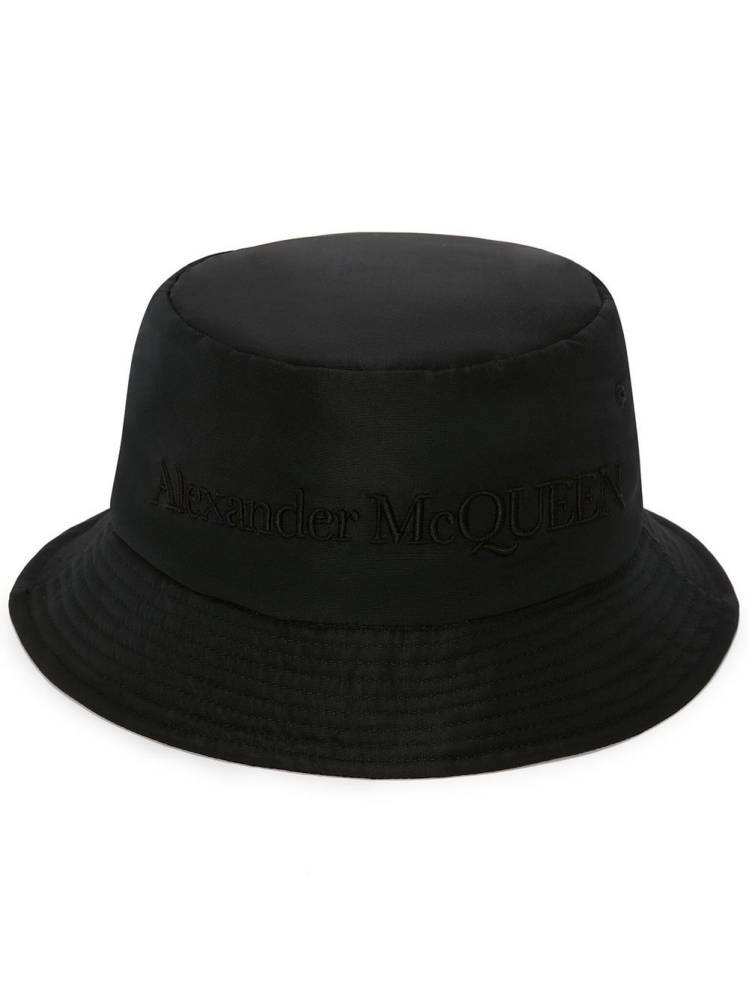 embroidered-logo bucket hat